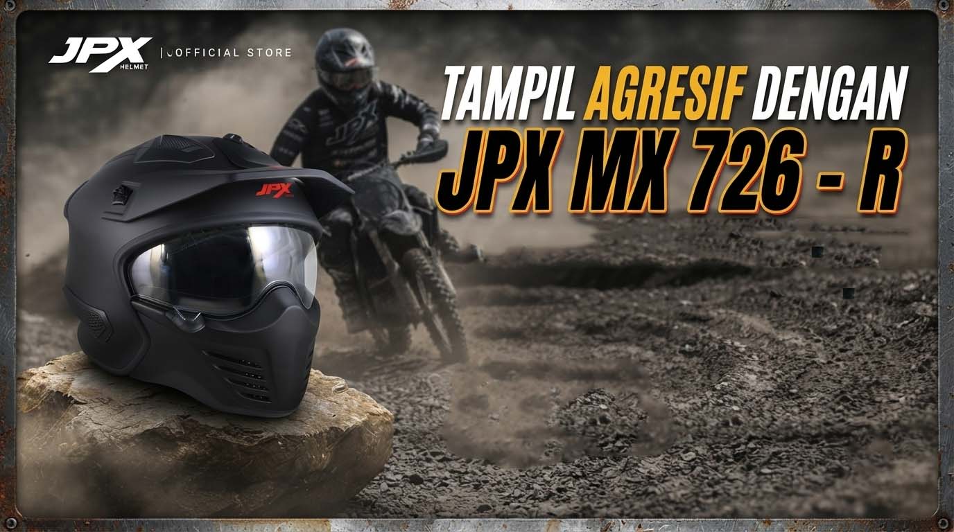 Tampil Agresif dengan JPX MX 7210 R Adalah Pilihan Utama Rider Masa Kini